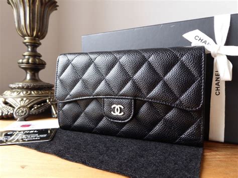 chanel black flap wallet|chanel classic long flap wallet.